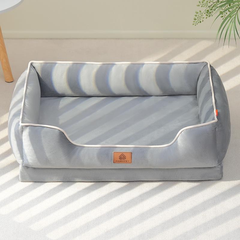 Four Seasons Universal Dog Bed: Soft Fabric Sleep Mat with Removable Egg Crate Foam