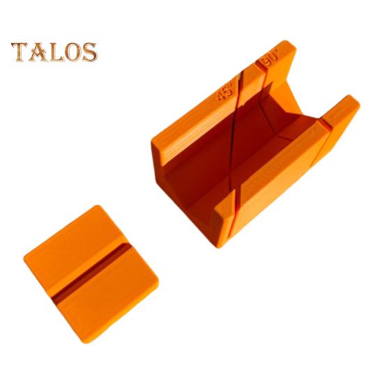 

Напечатанная на 3D-принтере направляющая для пилы под углом 90 и 45 градусов. Инструмент для резки под углом для столяра-плотника. жёлтый