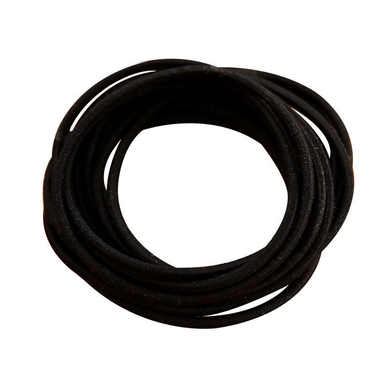 

Простой маленький круг тонкая веревка для волос эластичная резинка для волос для девочек базовый ободок для волос головной убор