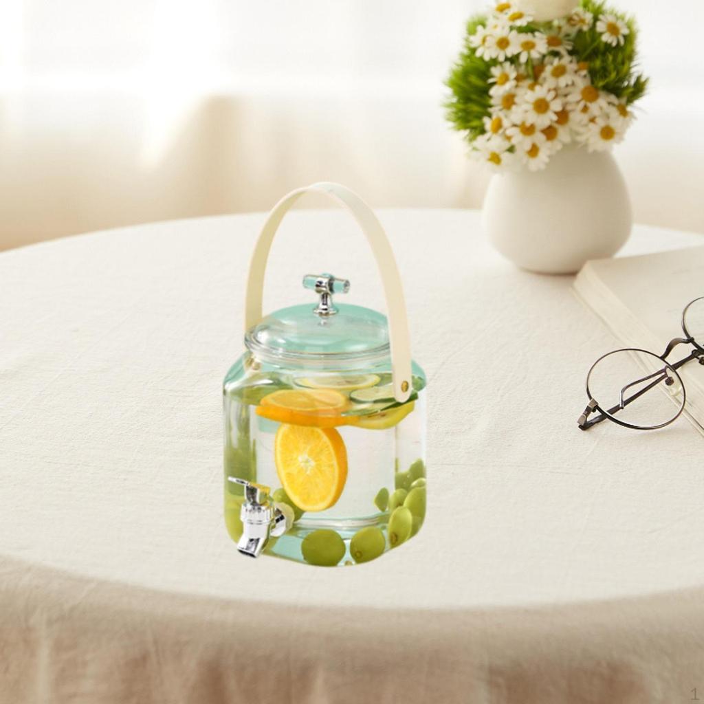 Beverage Dispenser And Jug Handling with Water Juice Cover