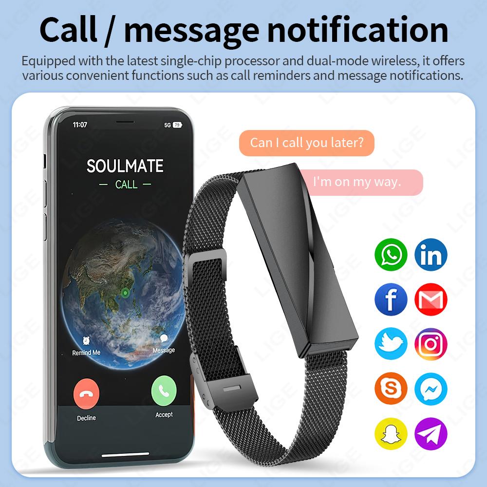 Smart Bracelet Women Smartwatch Men Heart Rate Blood Oxygen Waterproof Sport Smart Band Watch For Android IOS Ladies Gift