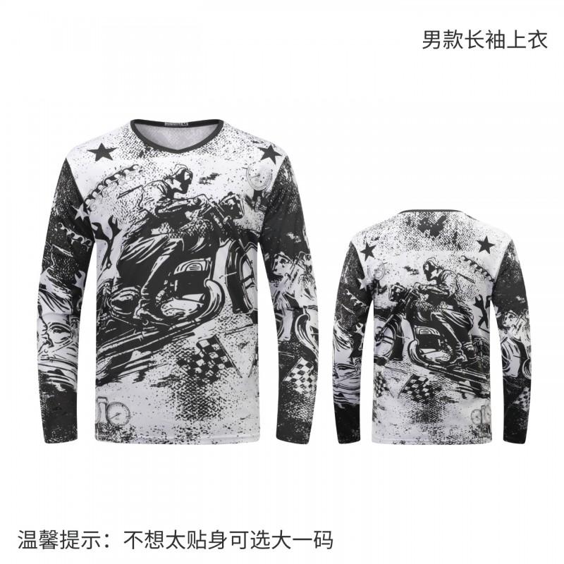 1 Mens Long Sleeve Cycling Jersey Quick Dry Breathable Mountain Road Bike Riding Shirt Fall
