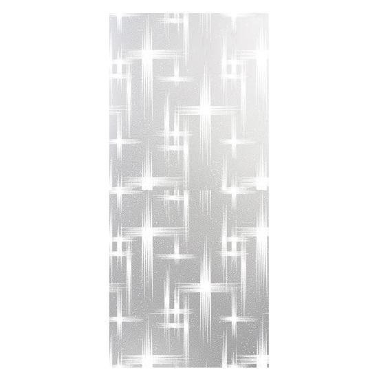 Frosted Static Glass Sticker Geometric Butterfly Jigsaw Decorative Static Window Cling UV Sun Blocking Privacy Film for Home Office Bathroom