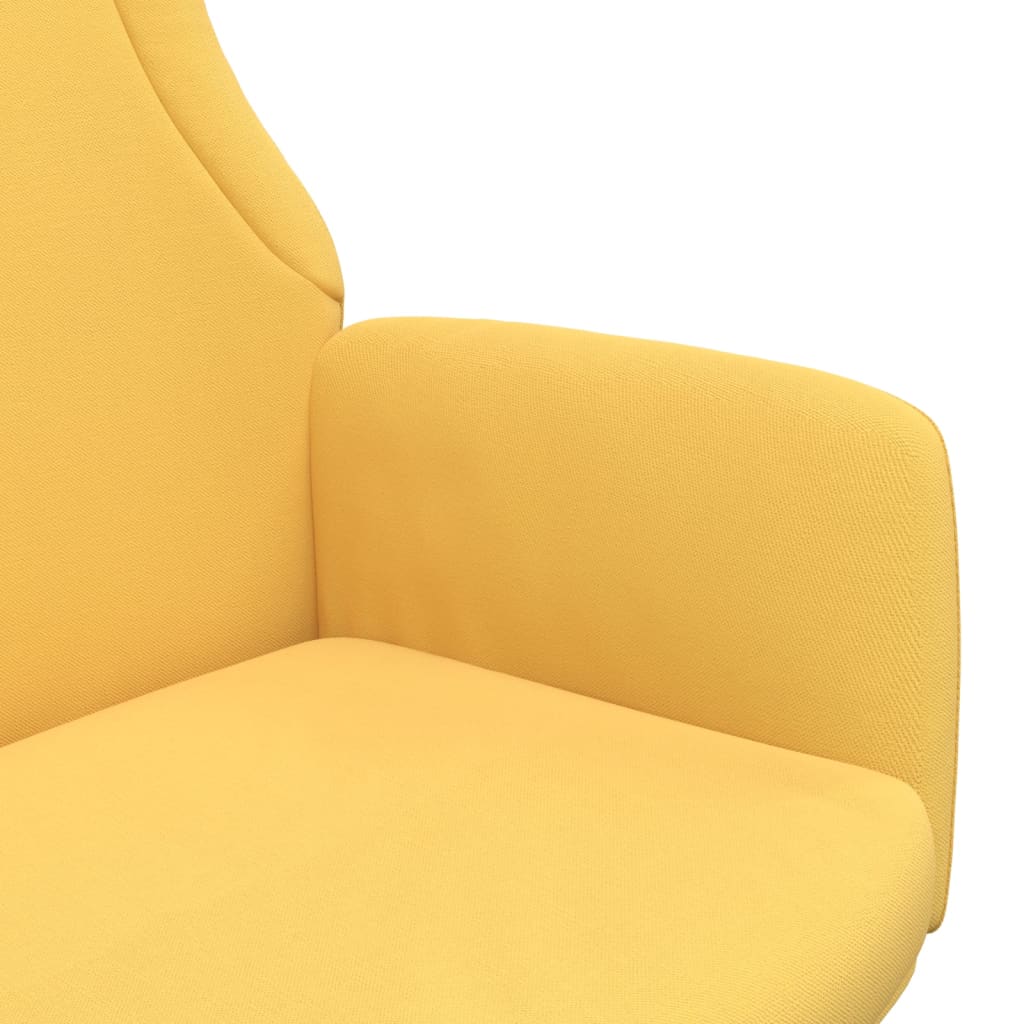 Recliner Armchair Mustard Yellow Fabric