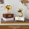 European Retro Vinyl Record Phonograph Music Box - Home, Bar & Cafe Decorative Ornament
