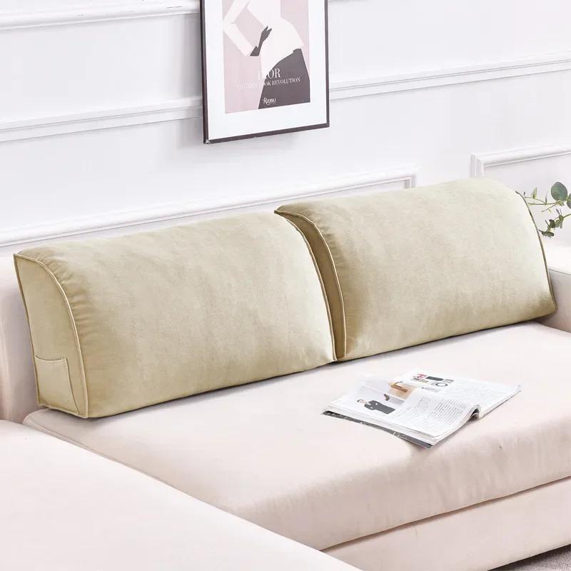 Dreieckiges Lendenstützkissen Abnehmbar Waschbar Lese-Rückenlehne Rückenkissen zur Schmerzlinderung Sofa Bett Stuhl Taillenkissen