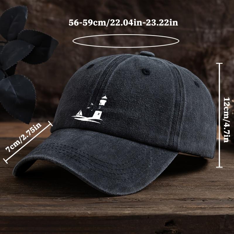 Seagull Sailboat Print Baseball Hat Unisex Outdoor Fashion Versatile Peaked Cap Trend