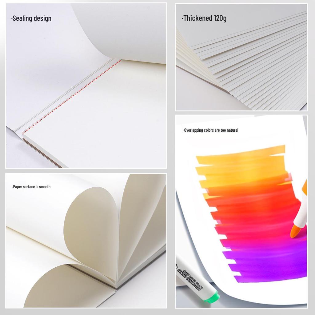 Verdicktes Flip-Up Zeichenheft für Marker - Anime- & Studentengebrauch