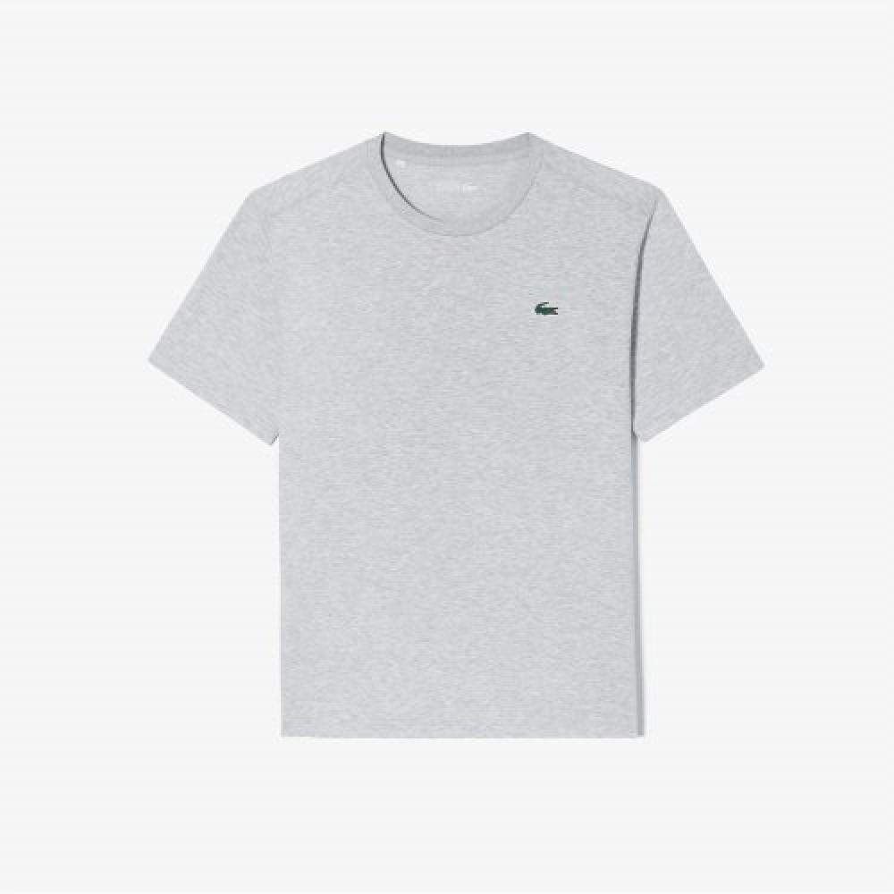 

LACOSTE Common Coolmax Текстурированная футболка с короткими рукавами [Серый Меланж]