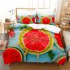 Fruit Duvet Cover Set Queen Size Quilt Covers Double Bed 220x240 3D Single Thin Bedding Set 2PCS 3PCS Pillowcase Full Twin King