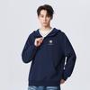 Mark Fairwhale Men's Retro Loose Half-Zip Hooded Sweatshirt