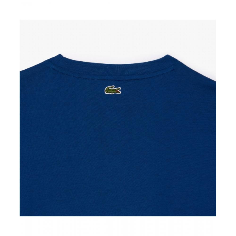 LacoSTe Women S Graphic PoinT ShorT Sleeve T ShirT [dark Blue]