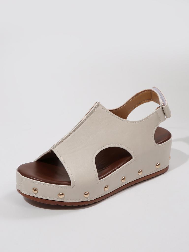 2025 New Women's Summer Platform Ultra-light Women's Sandals European and American Large Size Velcro Fish Mouth Sandals