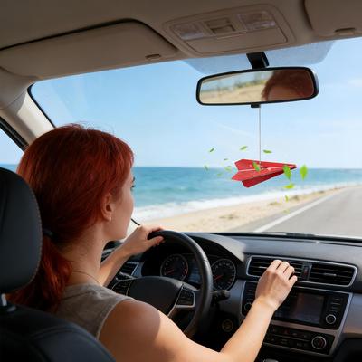 Samochodowy Odświeżacz Powietrza Papierowy Samolot Dekoracja Aromaterapeutyczna Długotrwały Zapach do Samochodu SUV Ciężarówki Kampera Sedana Codziennych Podróży