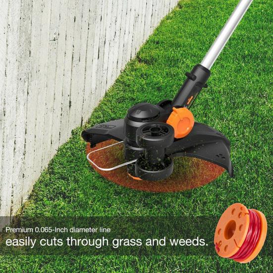 4/6Pcs Peças de linha de carretel de substituição Aparador de grama Edger com tampa para WORX WA0010