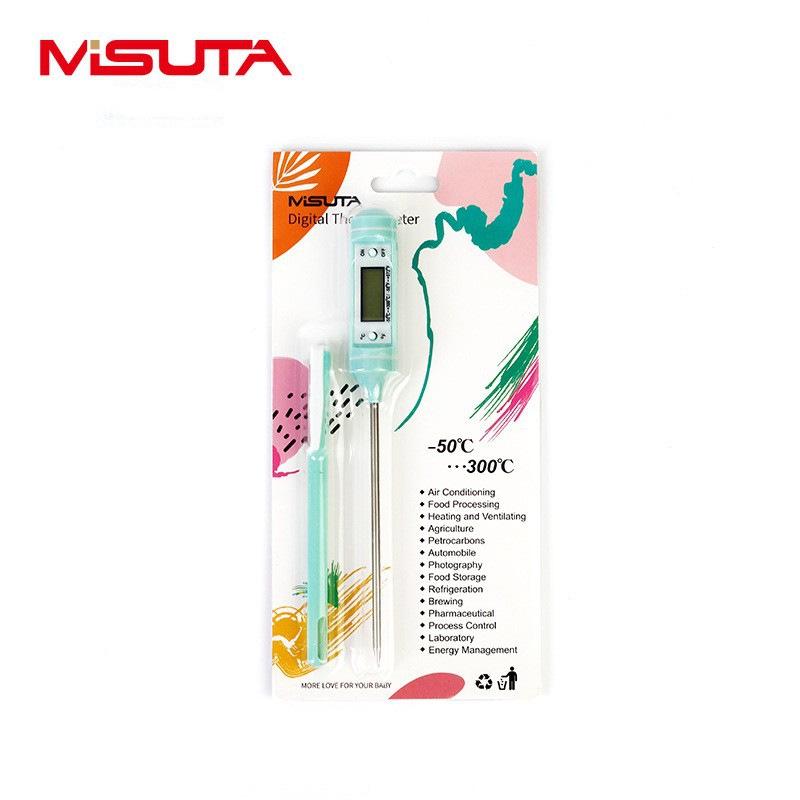 Misuta Digital Stainless Steel Food and Water Thermometer for Baking, Barbecue, and Baby Milk