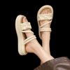 Thick-bottomed Cool Slippers for Women In Summer Wear 2024 New Models with Skirts, Fairy Style Wear, Fashionable Seaside Beach One-word Drag