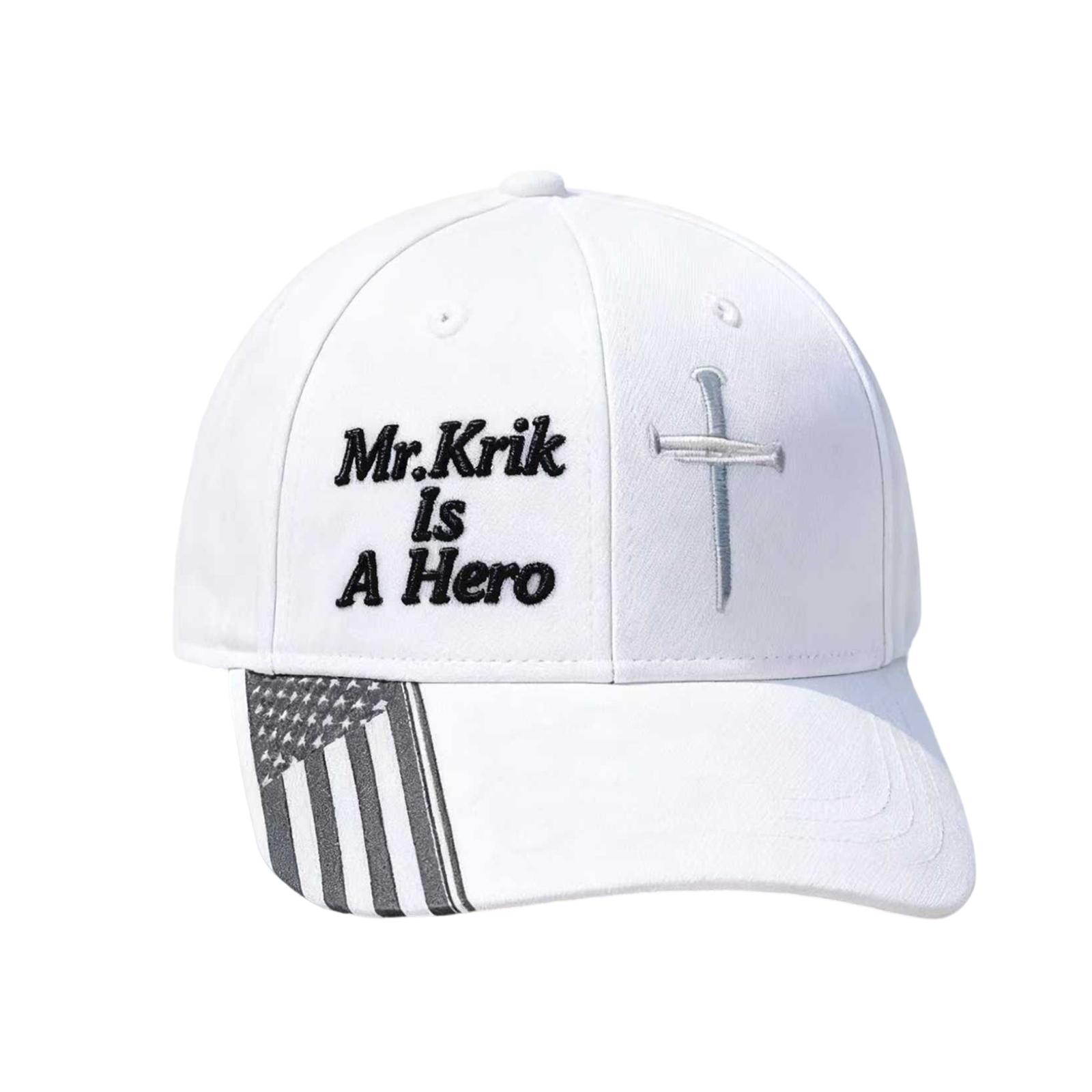 

Американская красная вышитая бейсболка One Size белый