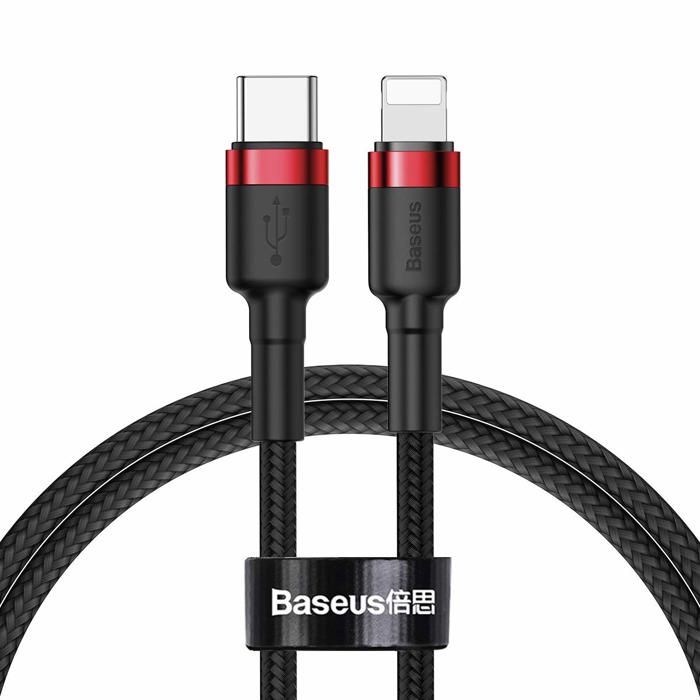 Câble USB Type-C - BASEUS - 1M - Charge rapide 18W - Compatible iPhone 8/XS/XS Max/XR - 480 Mbps
