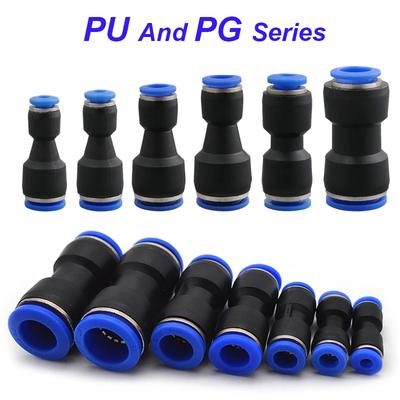 PU Pneumatikverschraubungen Kunststoffverbinder PG 4mm 6mm 8mm 10/12/14mm 16mm Luft Wasser Schlauch Rohr Steck Gerade Gas Schnellverbinder