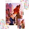Diamond Painting Full Diamond Art Craft Zootopia Judy Nick Romantic Ornaments Handmade Living Room Decoration Background