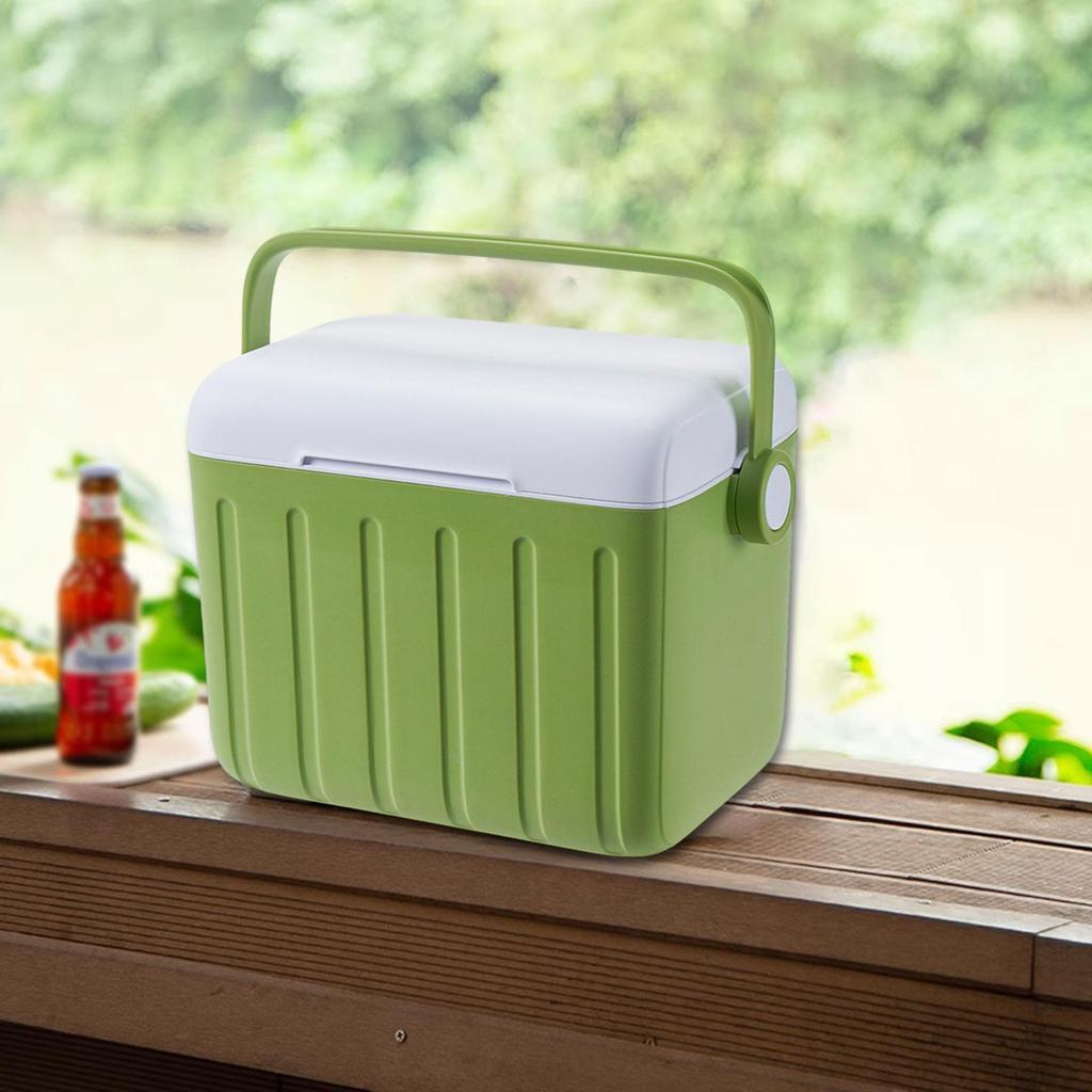 6L Insulated Cooler Box Personal Beverage Storage Organizer for Home Travel Barbecue Party - Cold/Heat Preservation