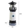 Outdoor Solar Resin Rotating Lighthouse Courtyard Landscape Decoration Light Warning Lighthouse Outdoor Lawn Garden Decoration