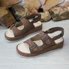 2026 Summer Buckle Strap Women's Sandals Fashion Open Toe Casual New Belt Buckle Rome Comfortable Best Seller Flat Sandals