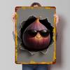 Fico Fresco che Attraversa Carta Latta Poster Arte da Parete Personalizzata Segnali Metallici Vintage Retro per Decorazione Casa Moderna Lusso