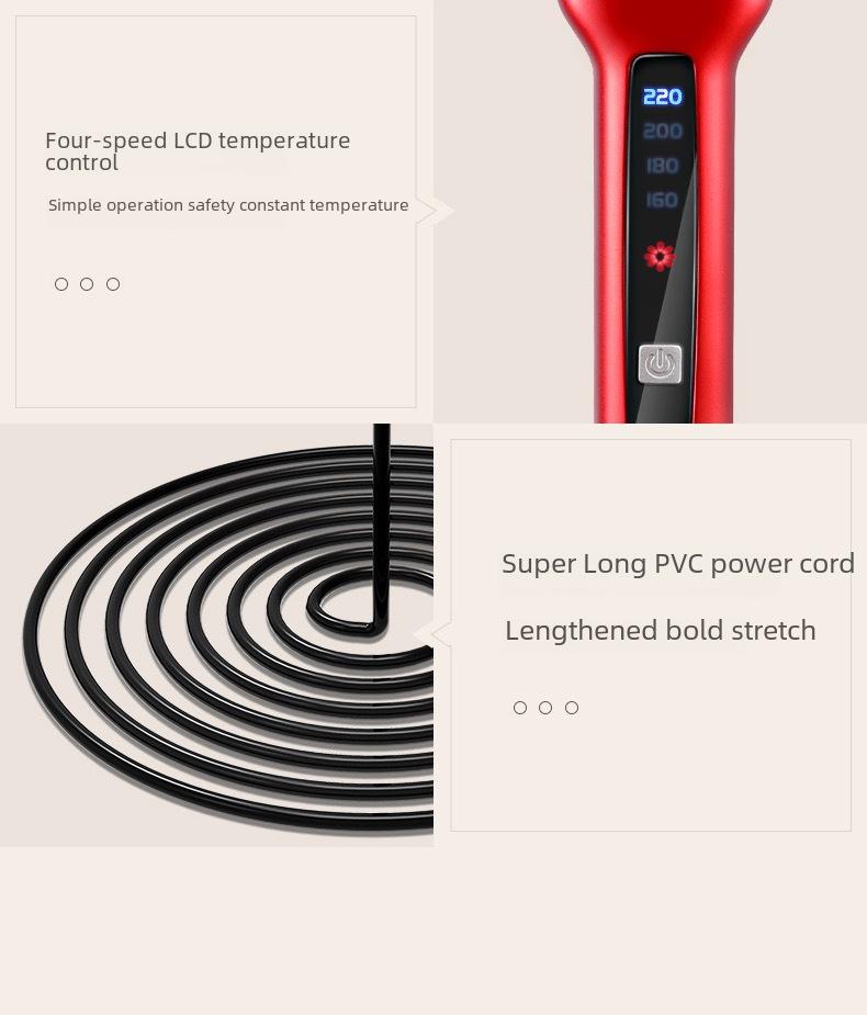 Dual-Use Hair Straightener & Curler: Household Iron for Straightening & Curling