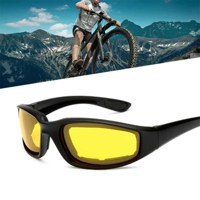 Lunettes de soleil pour moto, équitation en plein air, cyclisme, sport, monture noire, coupe-vent, résistantes à la lumière, pour hommes