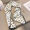 Spring and Autumn New Fashion Foreign Style Digital Long Silk Scarf Women's Headband Korean Version Versatile Scarf Long Ribbon Tie Bag Belt
