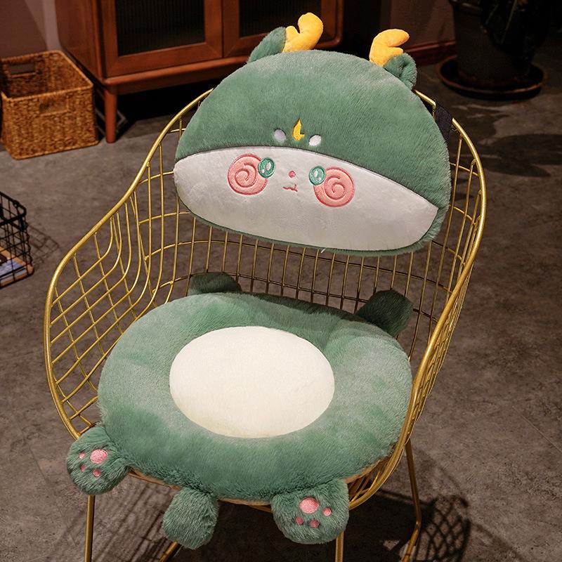 Cute Winter Split Seat Cushion Student Dormitory Warm Fart Cushion Office Sedentary Chair Cushion Backrest Plush Cushion