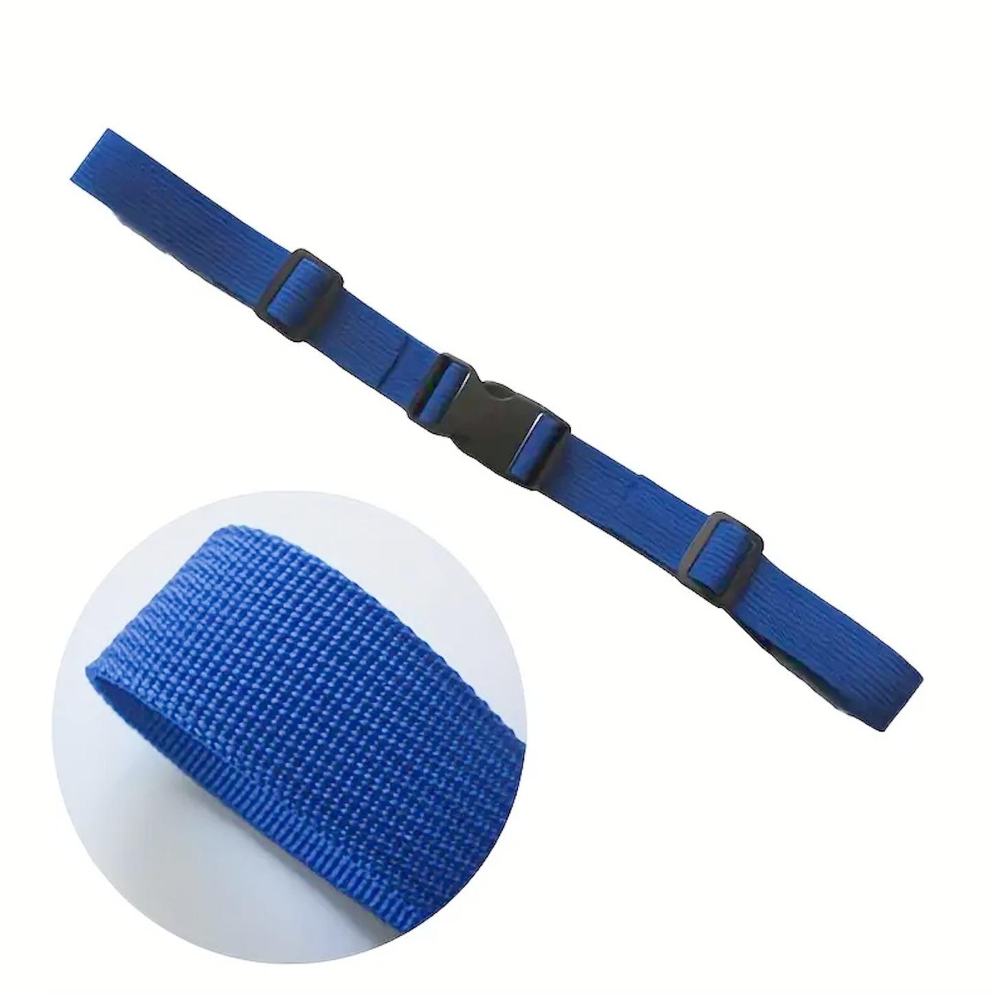 Sangle de poitrine antidérapante spécifique pour le camping en extérieur, sangle d'épaule réglable, accessoires de sac à dos stables et sans secousses bleu