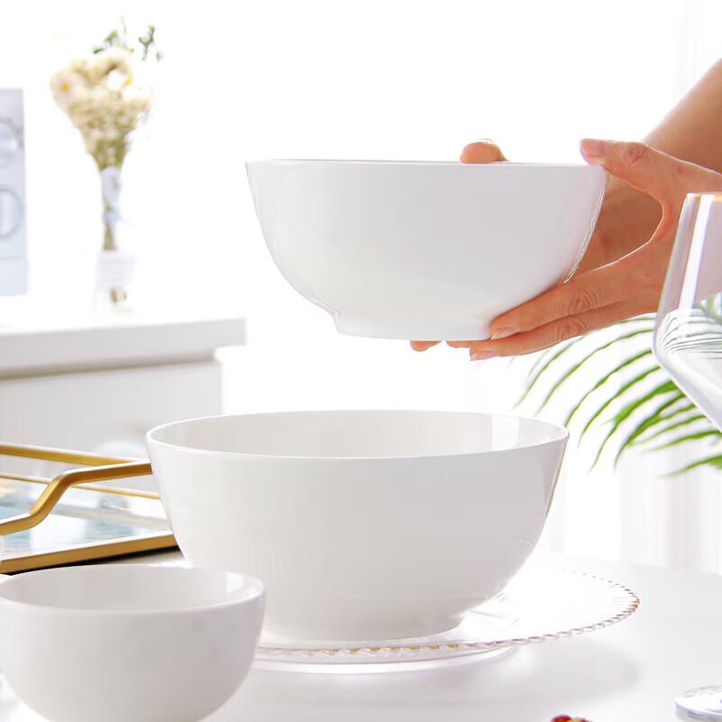 Tigelas de Sopa de Porcelana Óssea Branca Pura