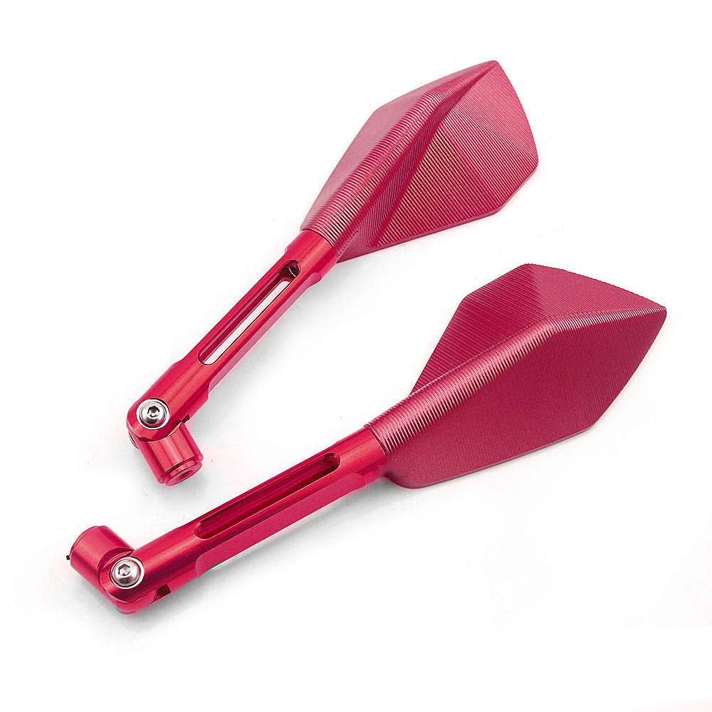 CNC Aluminium Motorsykkel Bakspeil Blått Glass Universalt 8mm 10mm Bakspeil Sidespeil for Motorsykkel Scooter Dirt