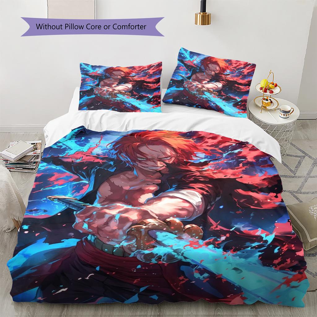 Set Copripiumino Trapuntato con Fantasia Cartone Animato Federa Decorazione per la Casa Regalo di Compleanno (1 * copripiumino + 2 * federa, senza nucleo)