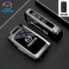 Leather 2 3 Buttons TPU Key Holder For Mazda 2 3 5 6 CX7 CX9 RX8 MX5 MPV Demio Car Key Cover Case Remote Shell Fob Bag Protector JYE3