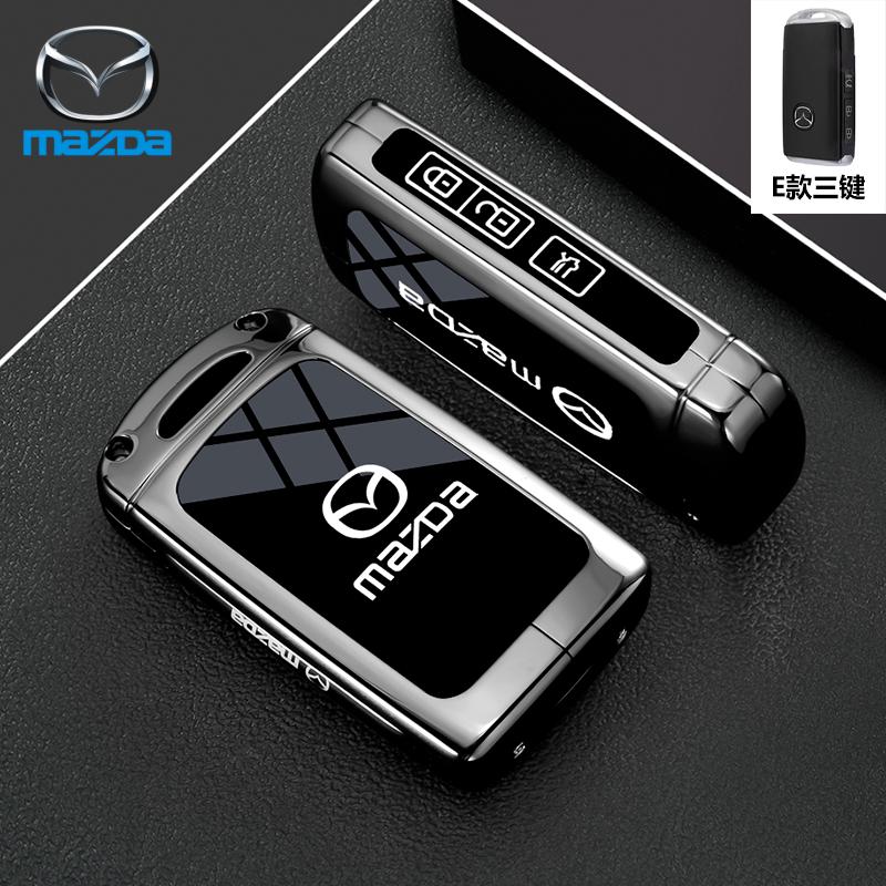 Leather 2 3 Buttons TPU Key Holder For Mazda 2 3 5 6 CX7 CX9 RX8 MX5 MPV Demio Car Key Cover Case Remote Shell Fob Bag Protector JYE3
