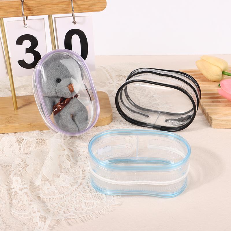 Doll Display Storage Bag Thicken Transparent Organizer Bag Portable Dust-Proof Case Pvc Mystery Box Cute Doll Bag Organization