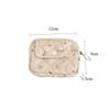 Cute Cartoon Floral Quilting Document Storage Bag Card Wallet Coin Purse ID Card Holder Driver's License Holder Badge Holder
