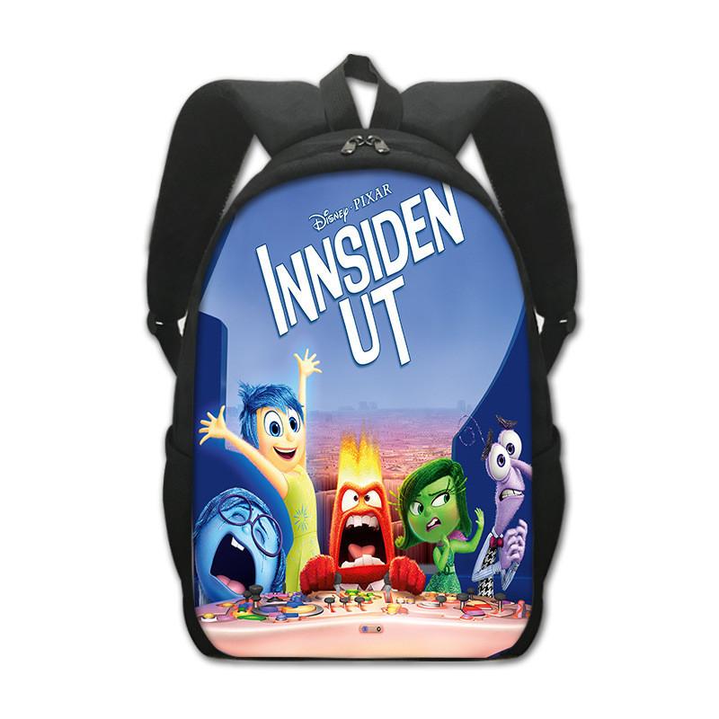 Adorable Inside Out 2 Cartoon Backpack For Kids Spacious Polyester School Bag