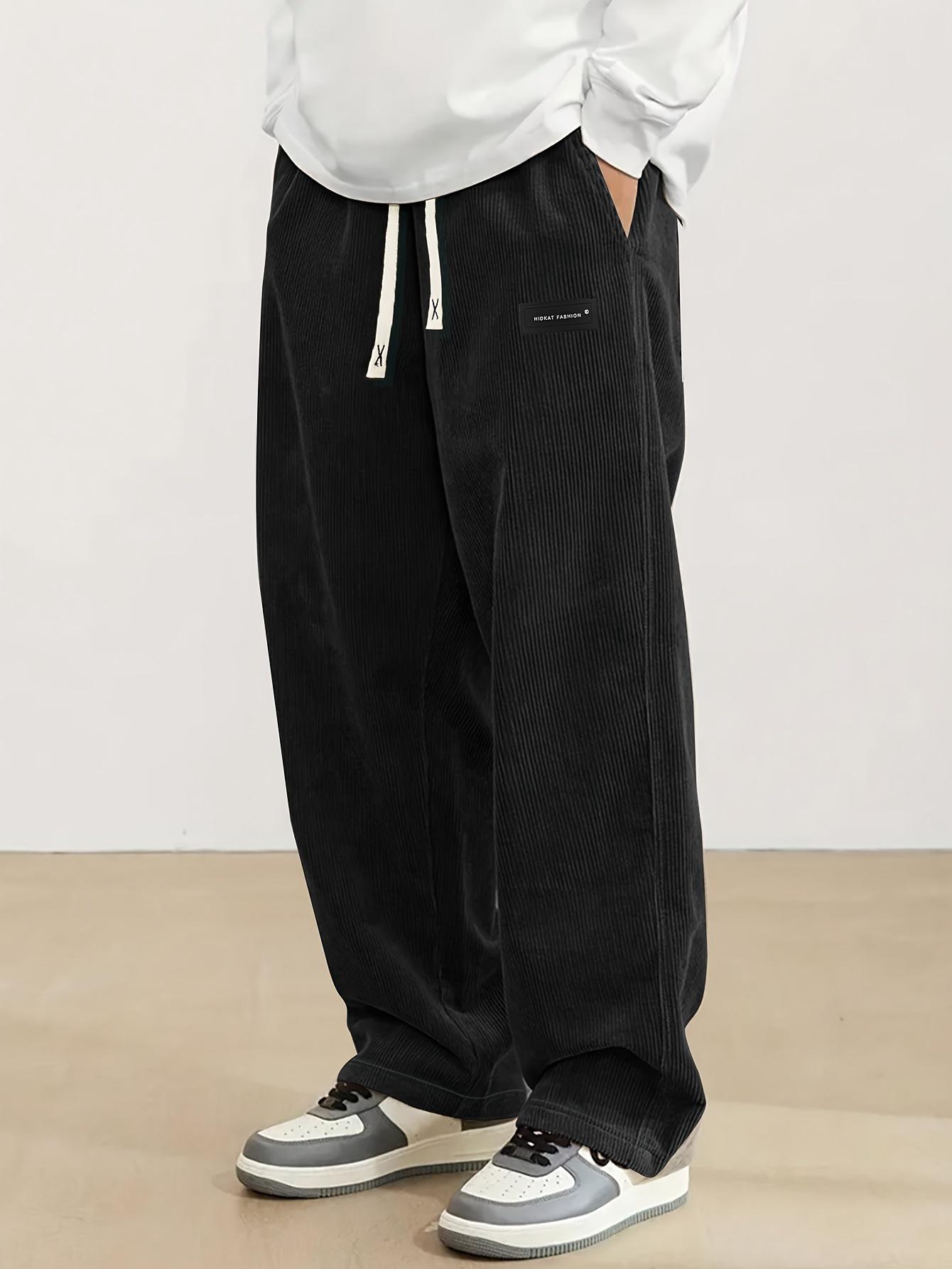 Premium Price Europese Heren Corduroy Losse Casual Broek - Comfortabele Herfstbroek met Logo S