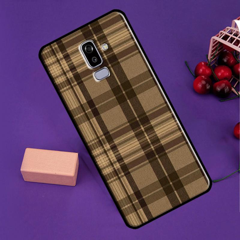 Brown Plaid For Samsung Galaxy M35 M55 M15 M56 M36 M16 M31 M11 M13 M53 M12 M32 M52 M14 M34 M54 M06 Case