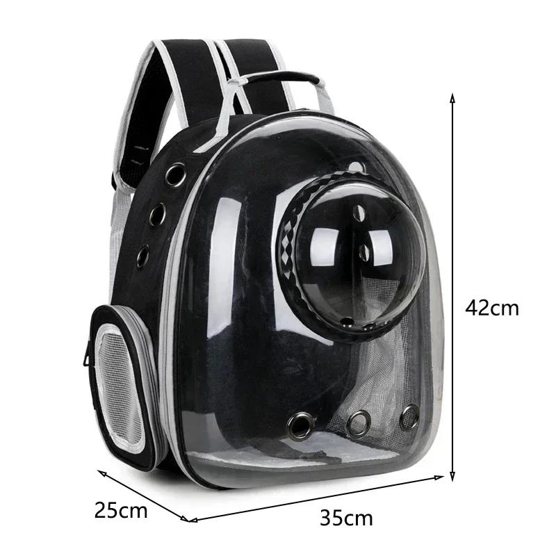 Premium Transparent Breathable SpaceCapsule Pet Backpack Lightweight Portable Carrier for Cats Dogs Travel Outdoor Comfortable