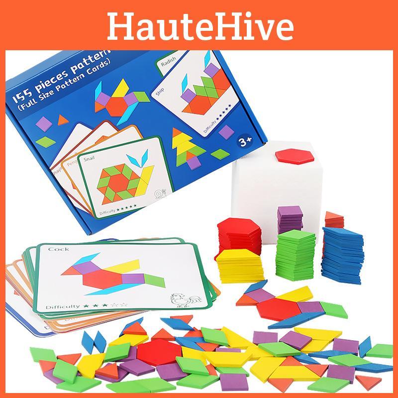 Wooden Shape Puzzle Educational Toy For Kids With Color Matching For Early Learning Development