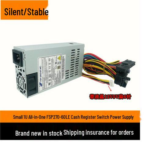 Free Shipping Silent Fullhan 1U Small Power Supply FSP270-60LE for FLEX All-in-One POS Machine & NAS