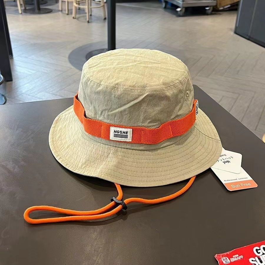 Cappello a secchiello unisex stile workwear giapponese, color-block, ad asciugatura rapida, per uomo e donna, estivo, per esterni, escursionismo, pesca, protezione solare