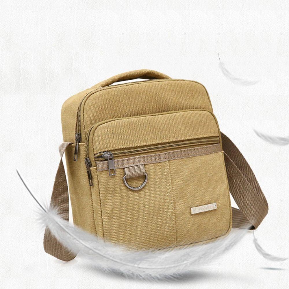 Black Blue Green Khaki Men's Bag Casual Canvas Handbag Multifunctional Crossbody Bag  Outdoor