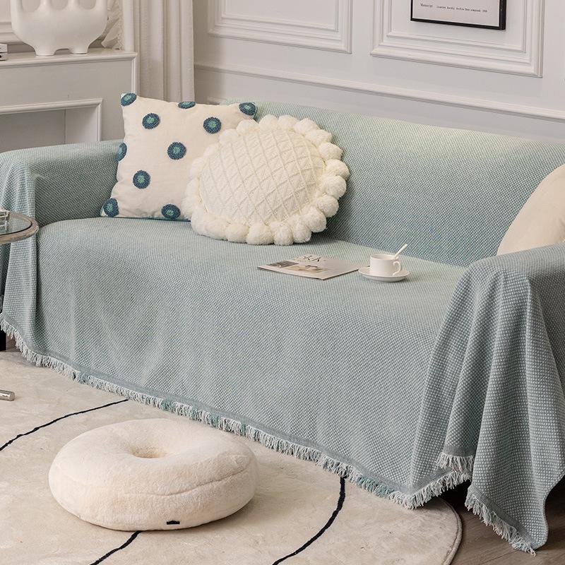 Anti-Scratching Sofa Cover Towel Chenille Double-Sided Available Sofa Towel Chenille Sofa Cover Cloth